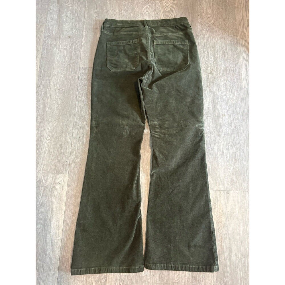 GAP Corduroy Pants Womens 31/12S Green 70s Flare High Rise Bootcut - Picture 2 of 4